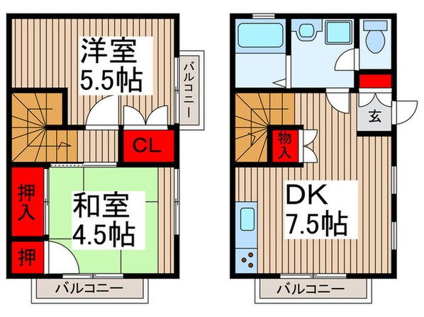 ジュネスアイの物件間取画像